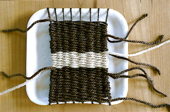 Weaving Ideas for Kids: Yarn Weaving on a Cardboard Loom